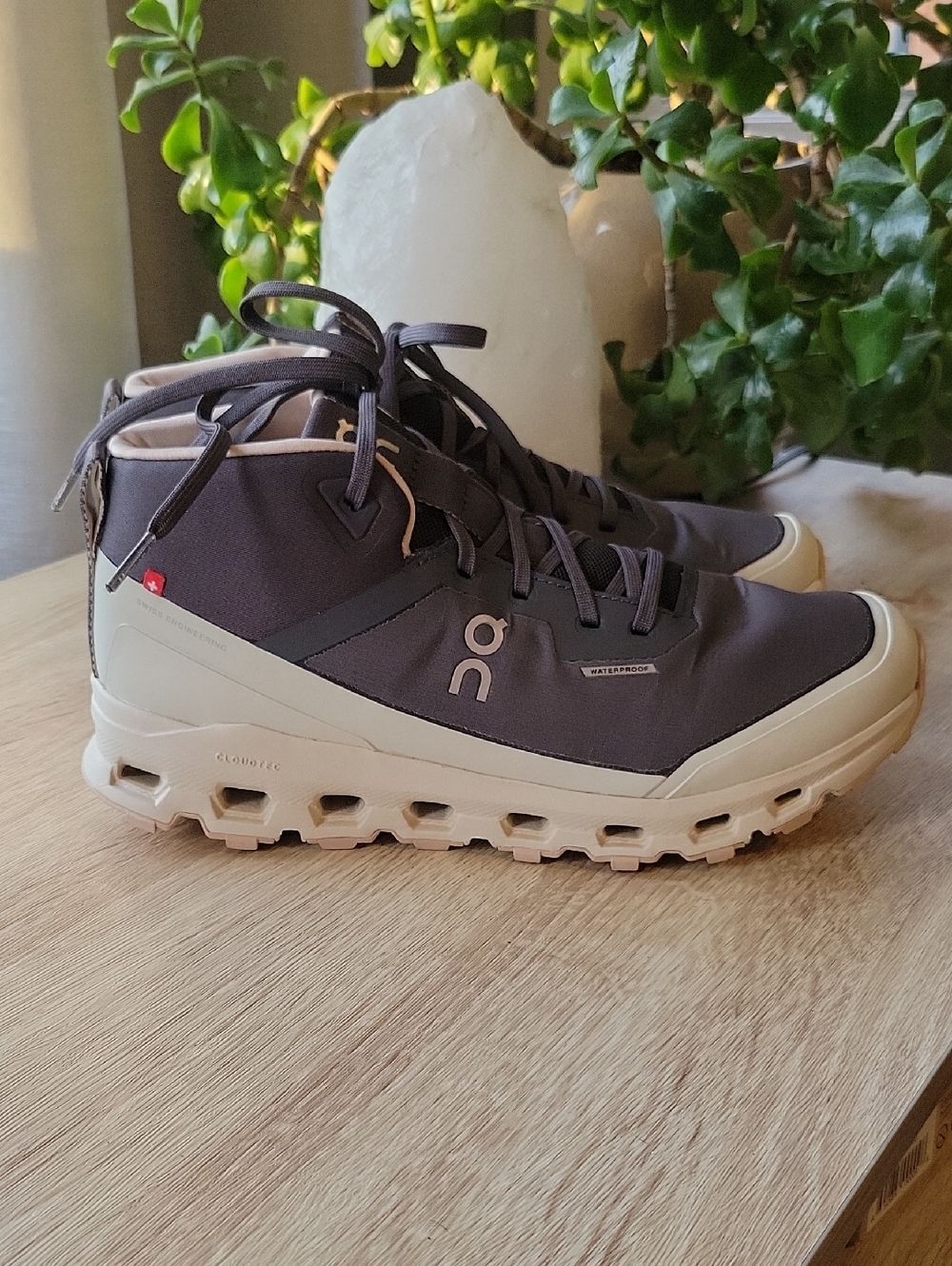 On Cloudroam Waterproof Hi-Top Sneakers